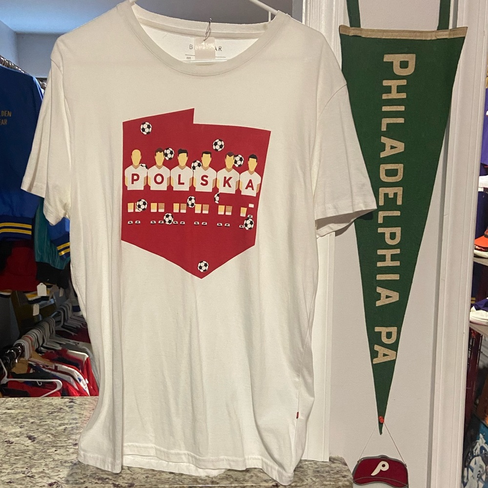 Mens Medium Polish Soccer Teeshirt